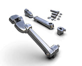 Ciro3D Highway Peg Mounts & Footrests Chrome Adjustable Passenger Comfort Peg Mounts